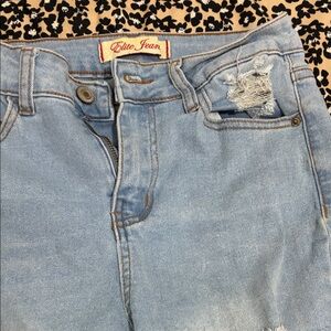 Elite Jean Women's High Rise Light Blue Jeans